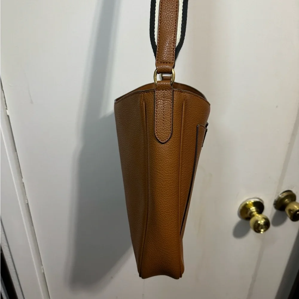 Ralph Lauren Pebbled Leather Large Cameryn Crossbody Bag
